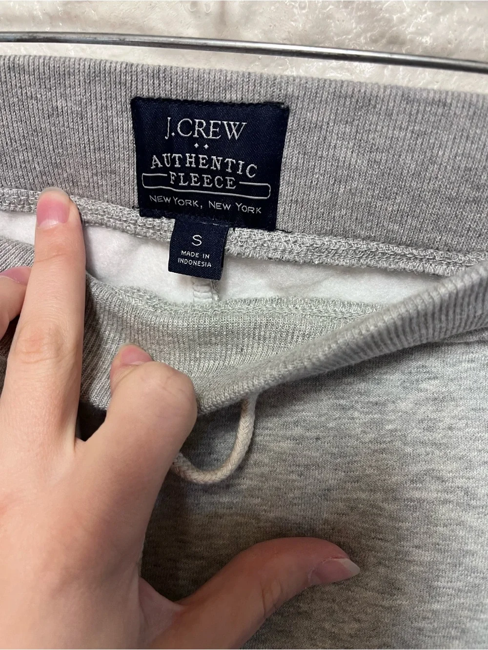 J Crew NWT Double Knit Jogger Sweatpants Gray Small S Mens New Classic